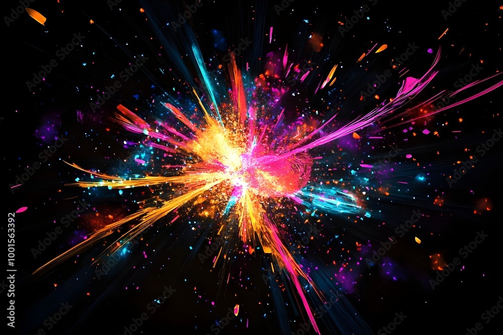 Vibrant Night Sky Fireworks Vibrant Night Sky Fireworks