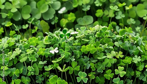 Lush Green Clover Patch