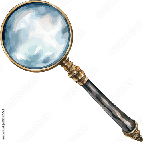 Magnifying glass desing illustration