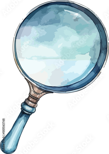 Magnifying glass desing illustration