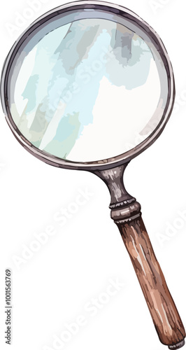 Magnifying glass desing illustration