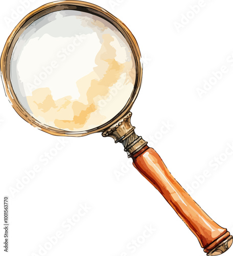 Magnifying glass desing illustration