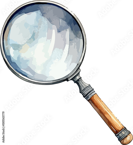 Magnifying glass desing illustration