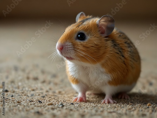 Curious pet hamster.