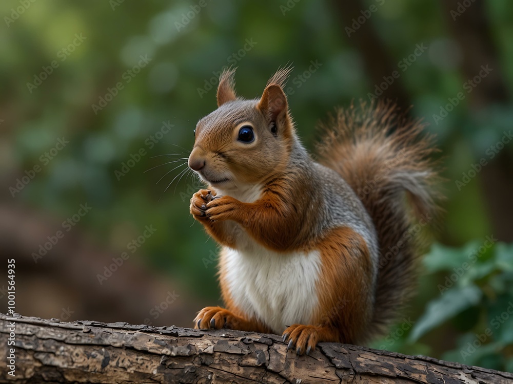 Cute squirrel in a natural setting. Cute squirrel in a natural setting.