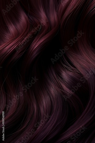 Closeup of a woman's hair color and texture