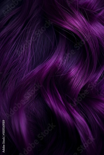 Closeup of a woman's hair color and texture