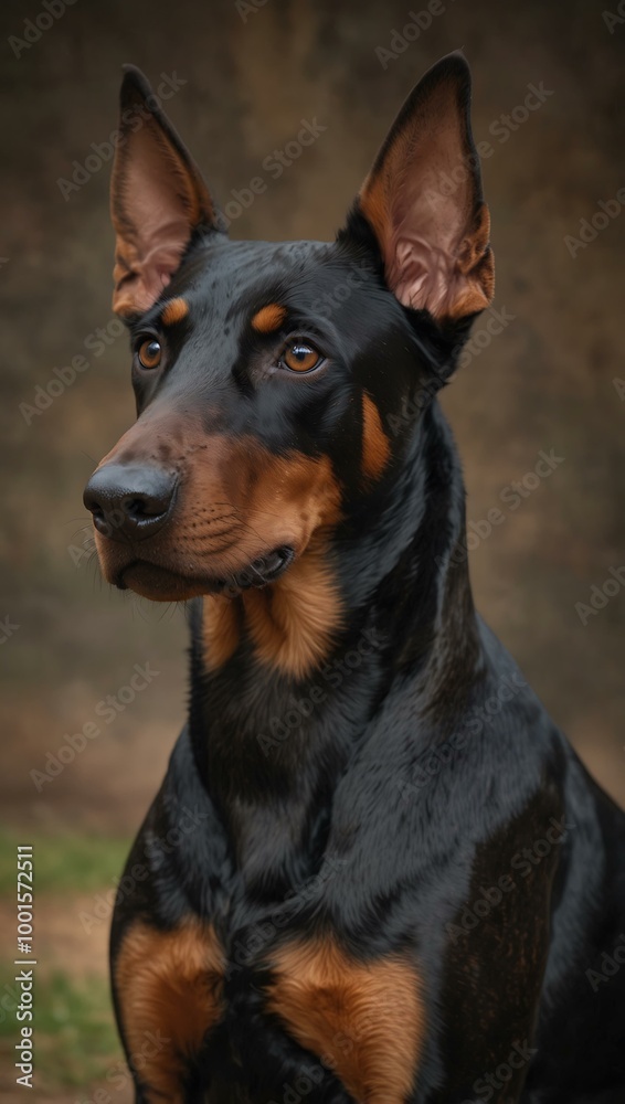 Doberman dog. Doberman dog.