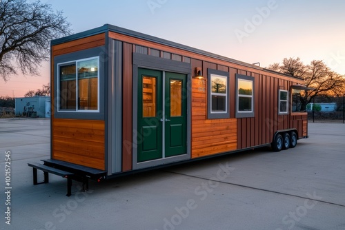 Wooden Tiny House on Wheels