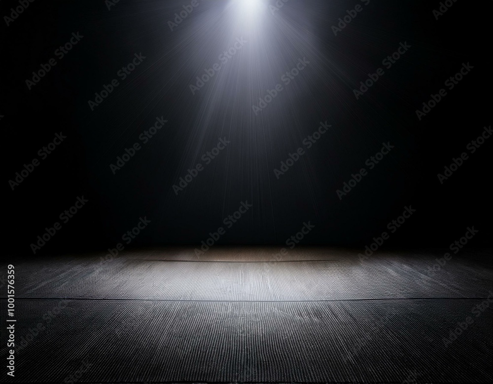 Dark black studio room with spotlight backdrop wallpaper, blank perspective for show or display your product montage or artwork. Dark black studio room with spotlight backdrop wallpaper, blank perspective for show or display your product montage or artwork.