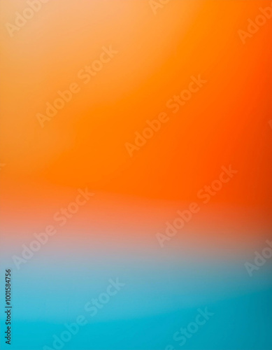 Abstract Orange and Blue Gradient Background