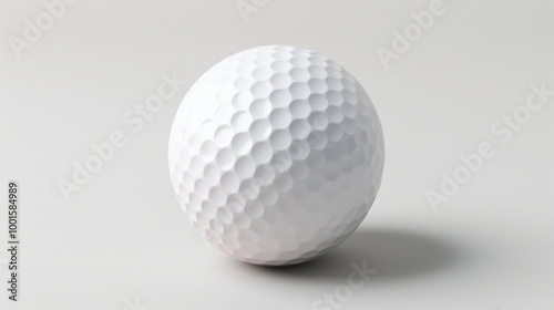 A single golf ball resting on a tabletop