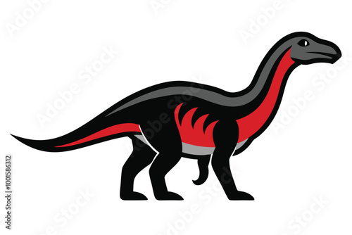 Solid color Pelycosaurs animal vector design