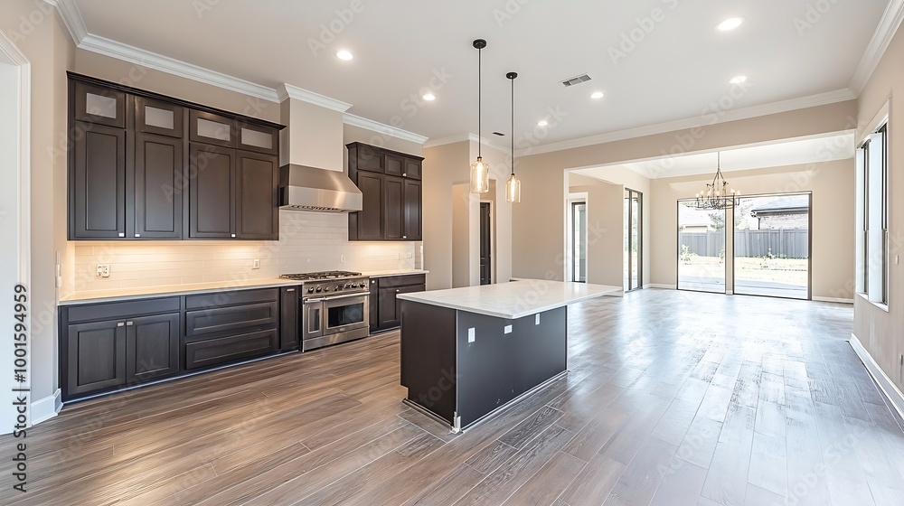 New construction model home kitchen : Generative AI New construction model home kitchen : Generative AI