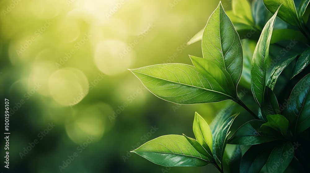 Fototapeta premium Natural concept environment and organic products Green abstract arrow natural design Natural design flyer layout marketing material copy space : Generative AI