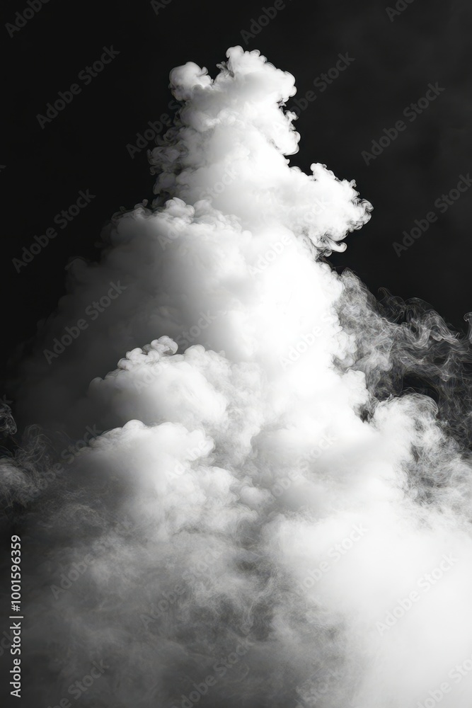 White Smoke in Dark Atmosphere White Smoke in Dark Atmosphere