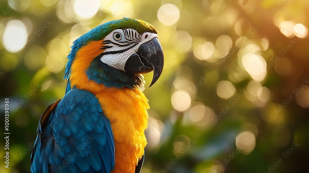 Parrot in the wild Beautiful extreme closeup Brazil : Generative AI Parrot in the wild Beautiful extreme closeup Brazil : Generative AI