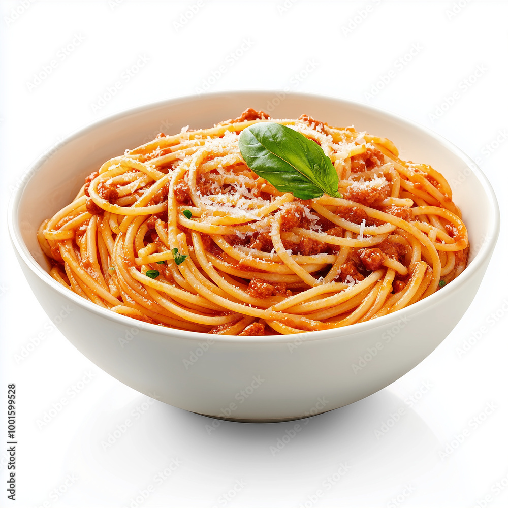 spaghetti with tomato sauce and basil spaghetti with tomato sauce and basil