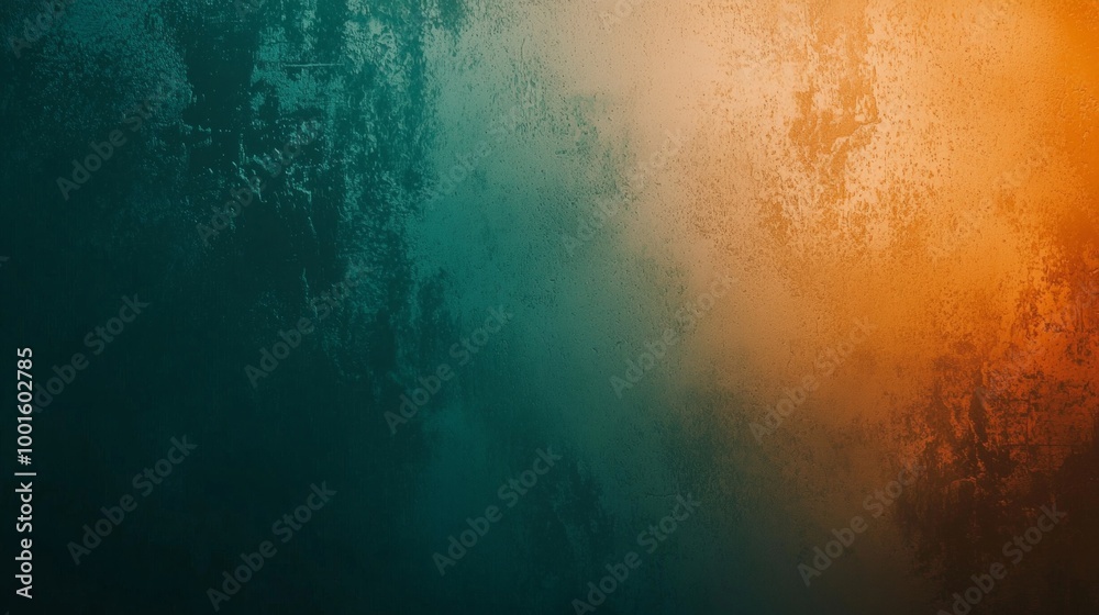Captivating teal and orange painted wall texture with a grunge effect, perfect for modern decor projects. Blend of light and dark shades creates a stylish play of shadows Captivating teal and orange painted wall texture with a grunge effect, perfect for modern decor projects. Blend of light and dark shades creates a stylish play of shadows