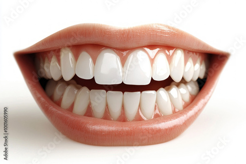 Big Smile On White Background photo