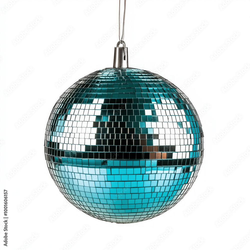 Obraz premium Blue Disco Ball Isolated