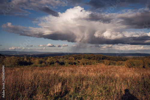 Wolken über der Naheregion in Rheinland-Pfalz photo