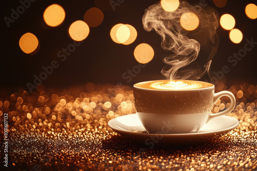 Coffee Steam Background