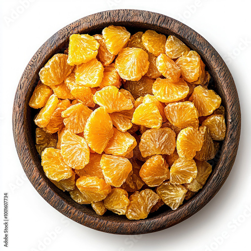 Dried Pineapple Isolated