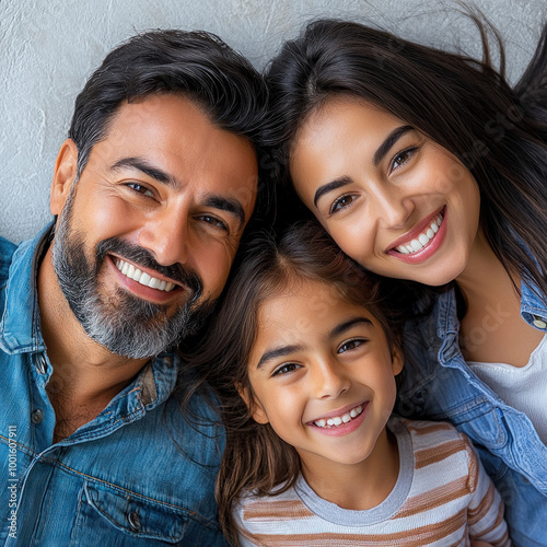 Family Top View Isolated