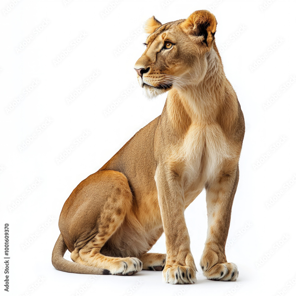 Obraz premium Lioness Isolated