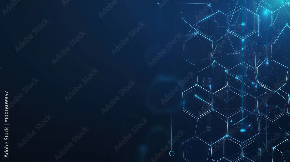 Obraz premium Abstract Geometric Network
