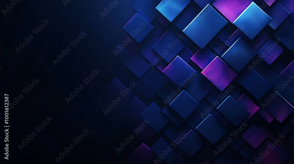 Fototapeta premium Abstract geometric background with dark blue and purple elements