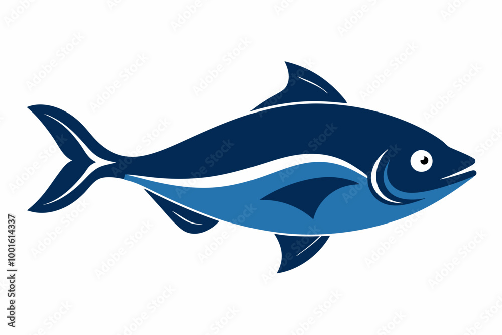 Pacific halibut fish creative vector design Pacific halibut fish creative vector design