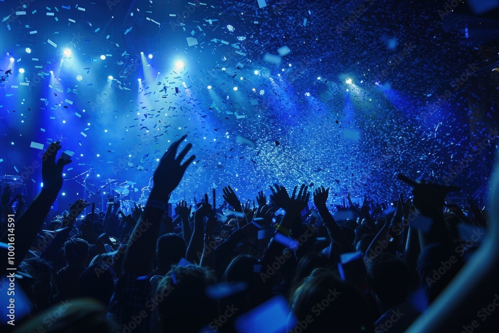 © Mutimul - A crowd of people are celebrating with confetti falling from the ceiling, generative ai image © Mutimul - A crowd of people are celebrating with confetti falling from the ceiling, generative ai image