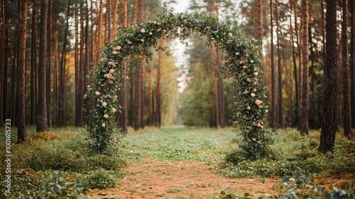 Beautiful wedding stage with flowers. elegant decoration background.
