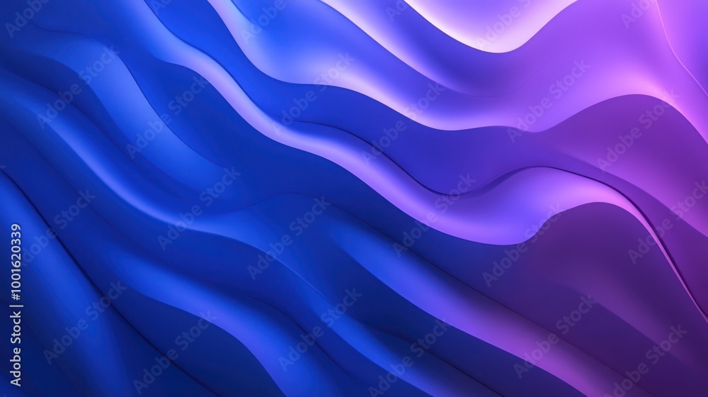 Fototapeta premium Abstract Blue and Purple Wave Background