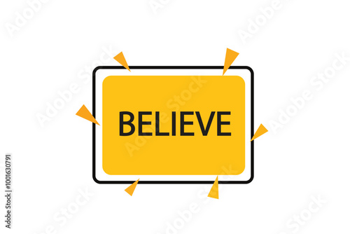Printbutton web template,believe,bubble, banner label

