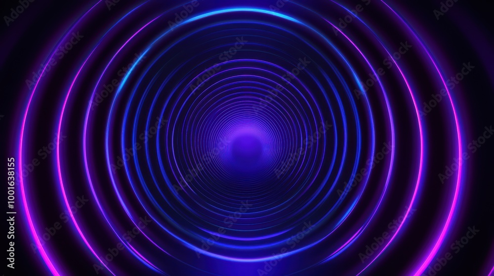 Neon Waves on Dark Matte Background Neon Waves on Dark Matte Background