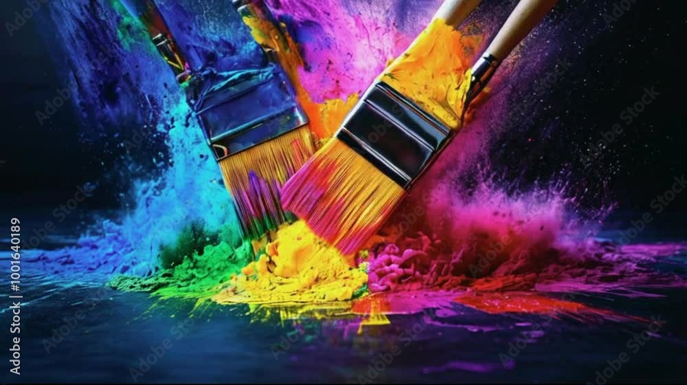 painting on canvas background