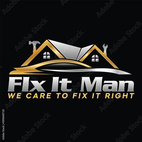 Home and automotive fix it logo design