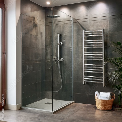  Towel radiator systems and shower cabins