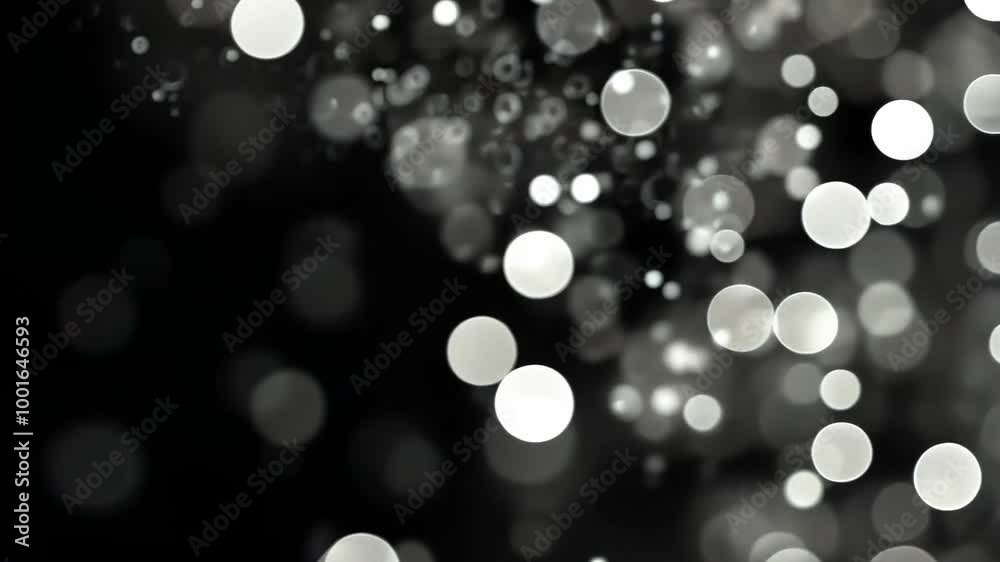 Round, Lights, Black, Background, Abstract, Motion, Graphics, Animation 