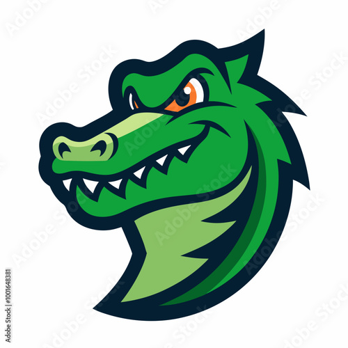 Crocodile Mascot Logo Vector Illustration - SVG, Cricut & Silhouette Files for Graphic Design