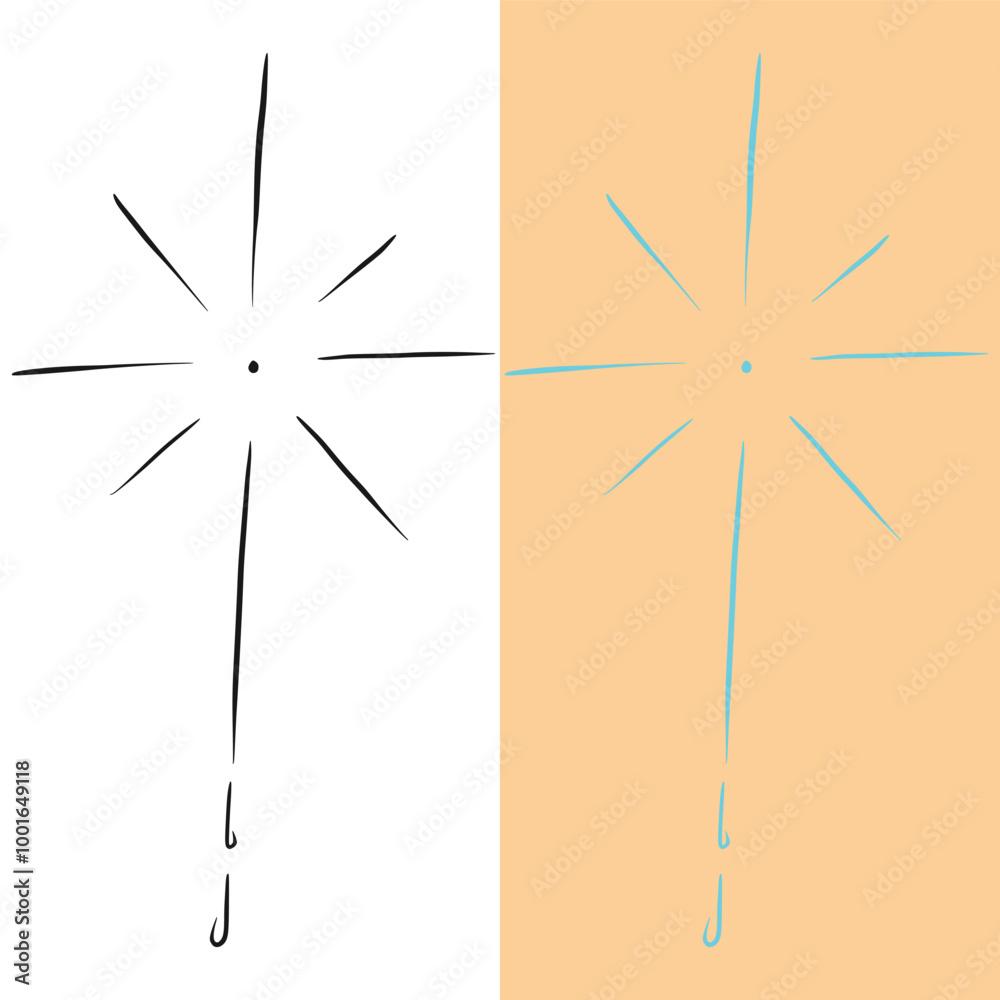 Minimalist radiance tattoo design vektor Minimalist radiance tattoo design vektor