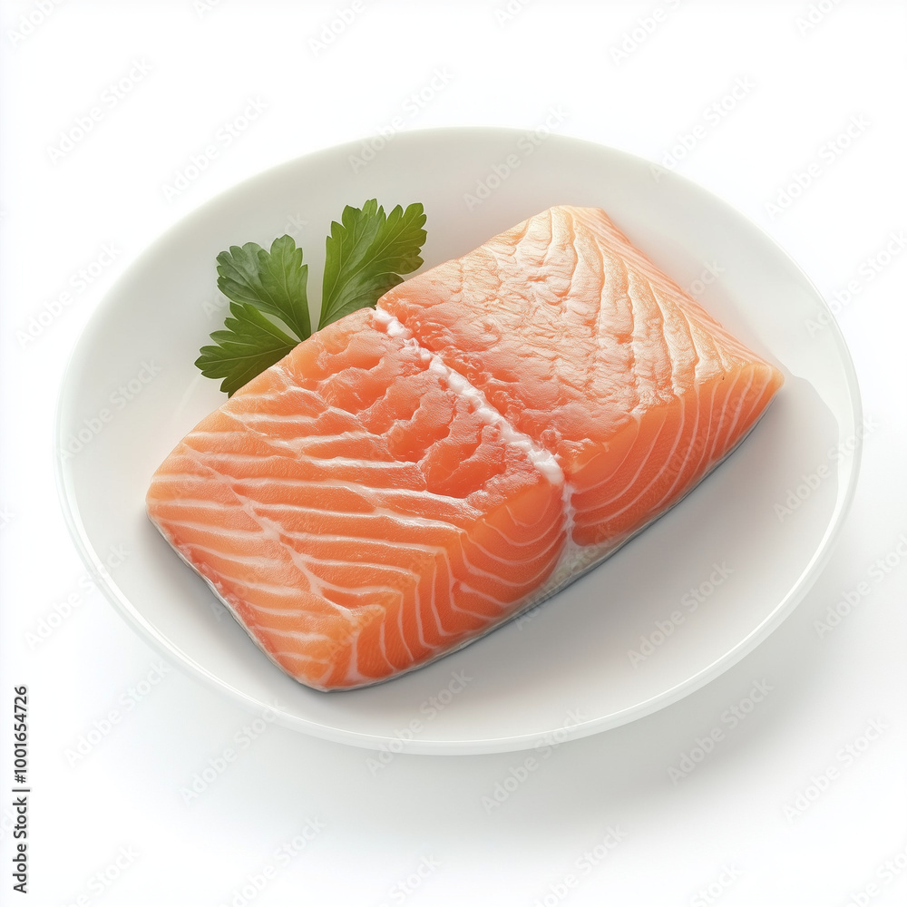 salmon on a plate salmon on a plate