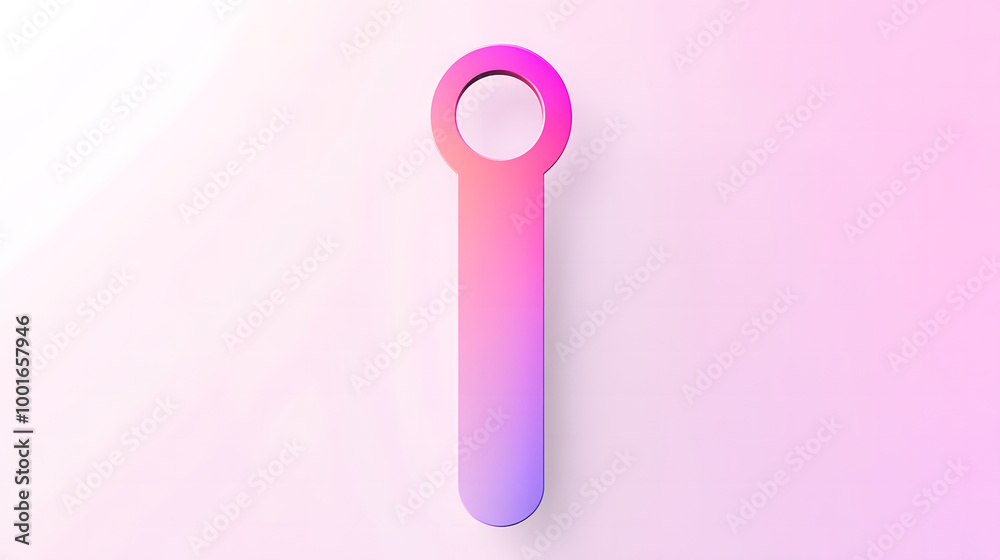 Minimal Gradient Signboard with Soft Glow and Hanging Design Minimal Gradient Signboard with Soft Glow and Hanging Design