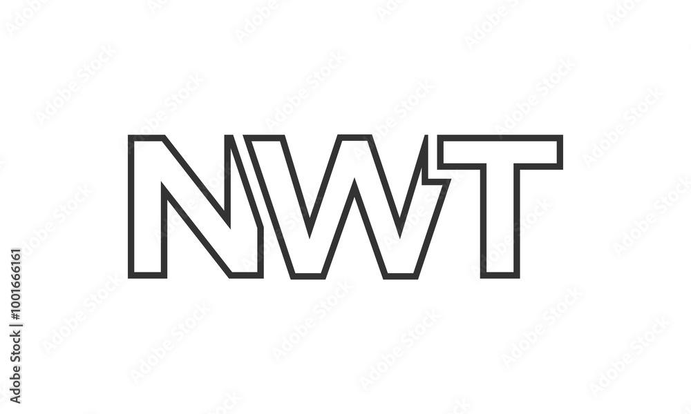 NWT logo design template with strong and modern bold text. Initial based vector logotype featuring simple and minimal typography. Trendy company identity. NWT logo design template with strong and modern bold text. Initial based vector logotype featuring simple and minimal typography. Trendy company identity.
