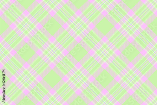 Goose background check vector, colourful seamless textile tartan. Heritage plaid fabric texture pattern in light and green colors.