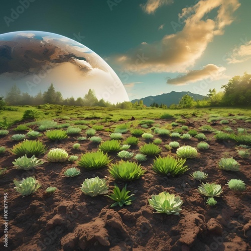 Green City future world eco friendly community restored nature 