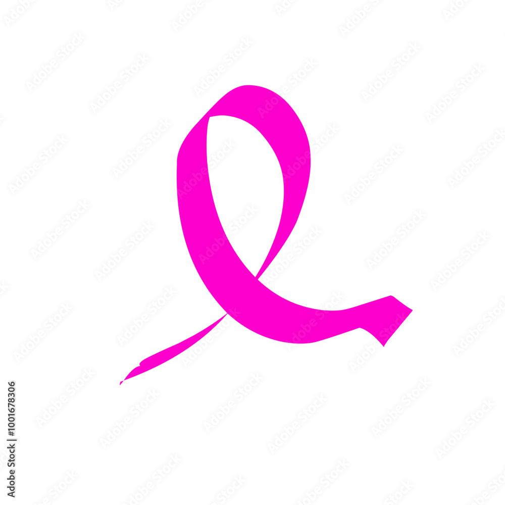 Hand Drawn Cancer Ribbon Hand Drawn Cancer Ribbon